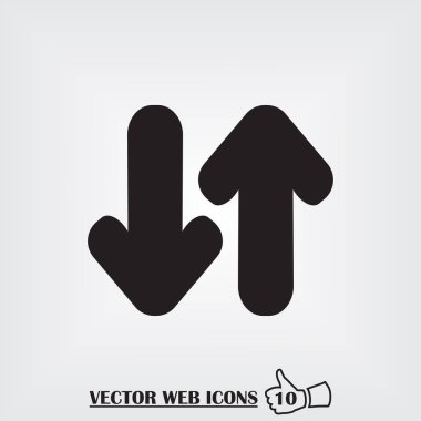 ok düz ikon vektör illüstrasyonu