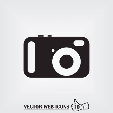 Kamera web simgesi. Düz tasarım stili