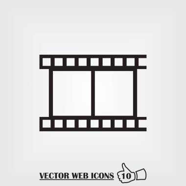 video simgesi, vektör illüstrasyonu