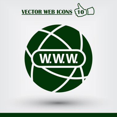 Web sitesi web simge. Düz tasarım stili