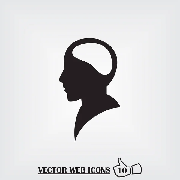 Man web icon. Flat design style — Stock Vector
