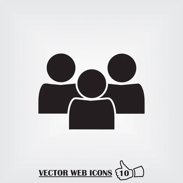 Man web icon. Плоский дизайн — стоковый вектор