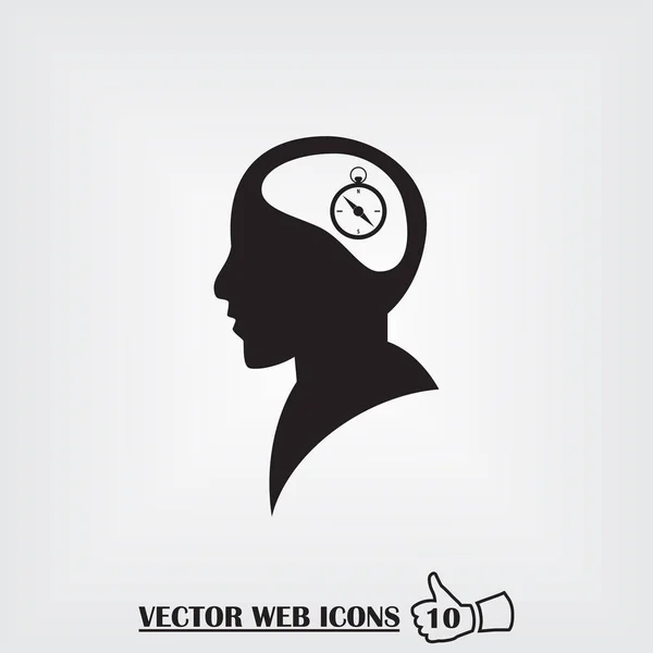 Hombre icono de la web. Estilo de diseño plano — Vector de stock