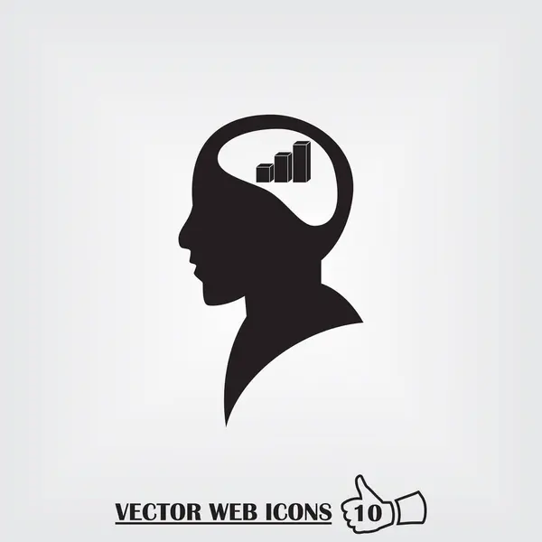 Man Web Ikone. flacher Designstil — Stockvektor