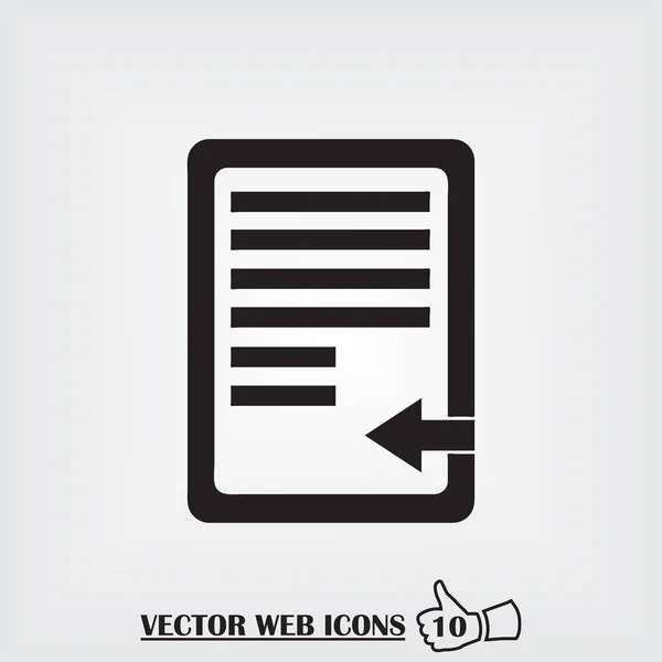 Zwischenablage Web-Symbol. flacher Designstil — Stockvektor