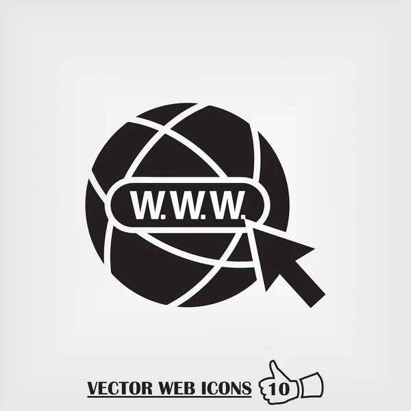 Website web icon. Flat design style — Stock Vector