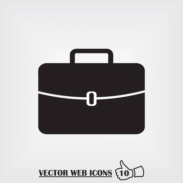 Vektorgrafik des Gepäcksymbols auf dem grauen Hintergrund. — Stockvektor
