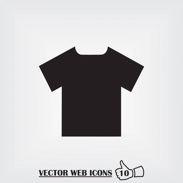 Icône web de t-shirt. Style design plat — Image vectorielle