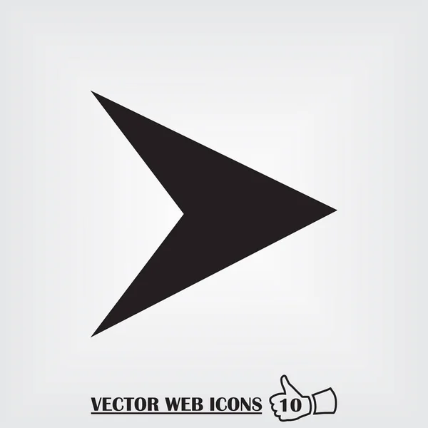 Pfeil flache Symbol Vektor Illustration — Stockvektor