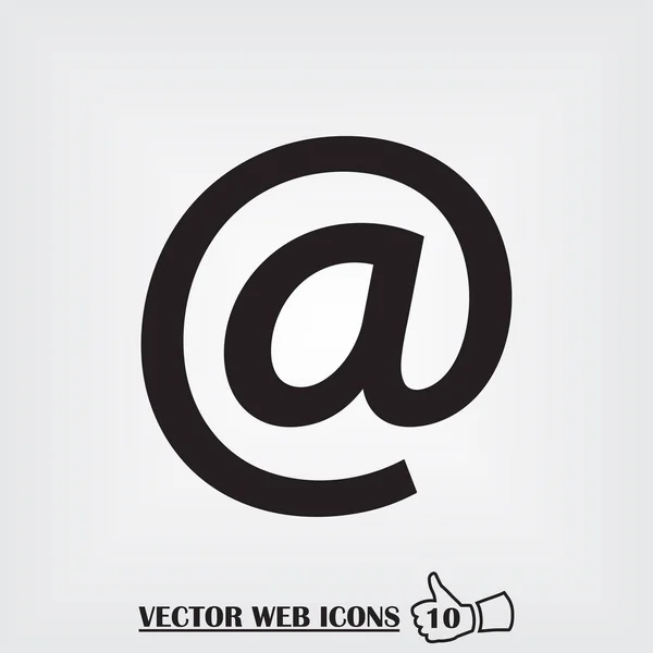 E-Mail-Web-Symbol. flacher Designstil — Stockvektor