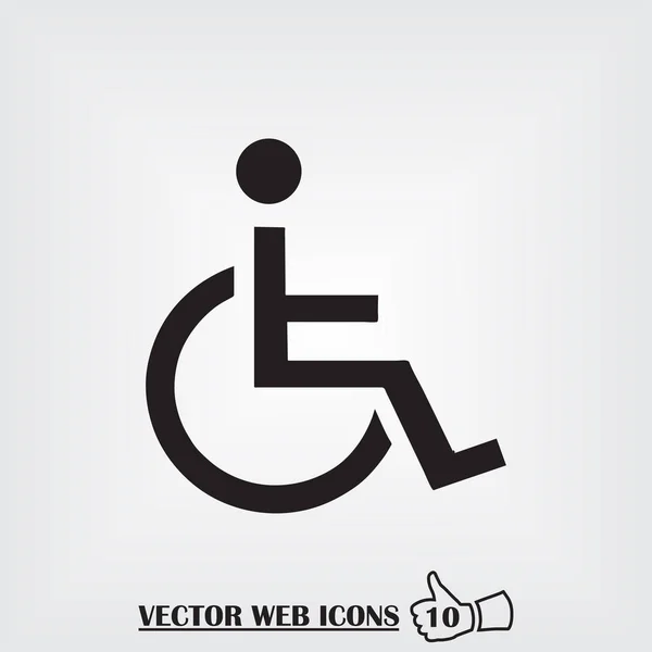 Neplatný znak ikony, vektorové ilustrace. Plochý design styl. — Stockový vektor