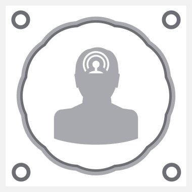 man simgesi vektör illüstrasyonu