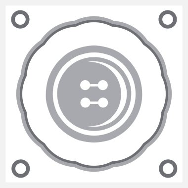 Dikiş düğme web tasarım simgesi