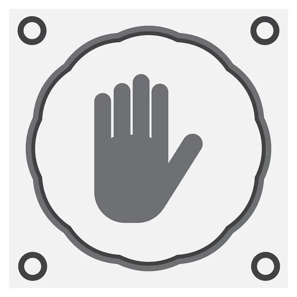 Ikona ruky design webu — Stockový vektor