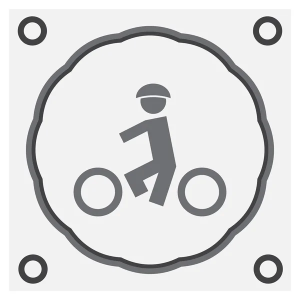 Icono de contorno de bicicleta, moderno estilo de diseño plano minimalista, ilustración de vectores de bicicleta — Vector de stock