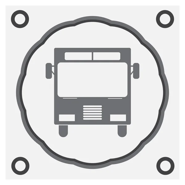 Bus web vector icon — Stock Vector