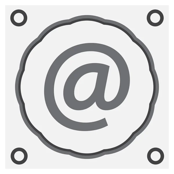 Email sign web icon — Stock Vector