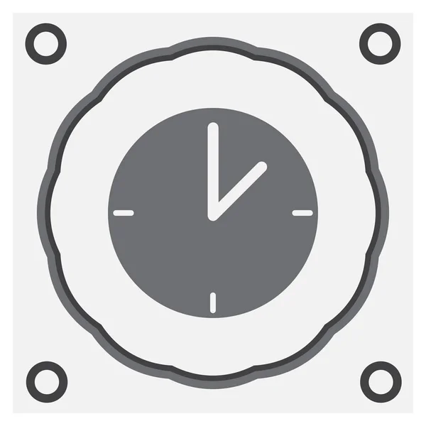 Reloj web vector icono — Archivo Imágenes Vectoriales