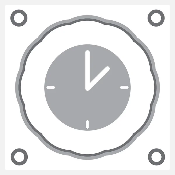 Clock web vector icon — Stock Vector