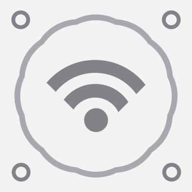 RSS simgesi düz stil ikonu. Vektör çizim