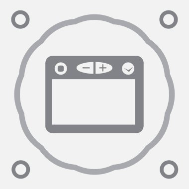 Tarayıcı simgesi. düz tasarım biçimi