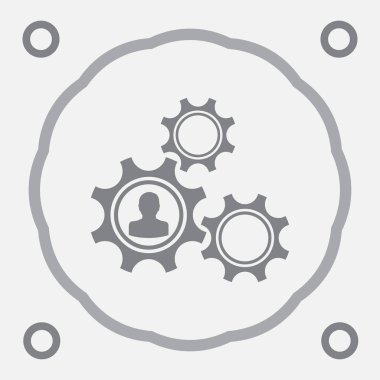 Gears'ı web vektör simgesi