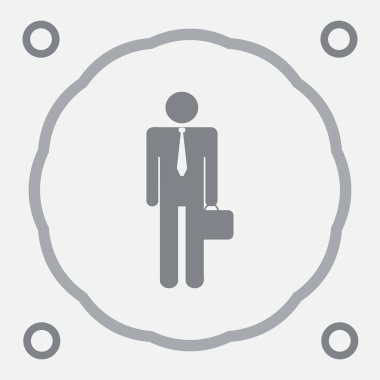adam vektör simgesi. Web tasarım stili