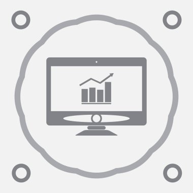 monitör web vektör simgesi