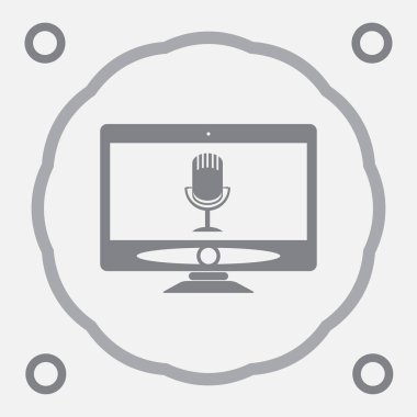 monitör web vektör simgesi