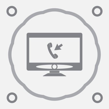 monitör web vektör simgesi