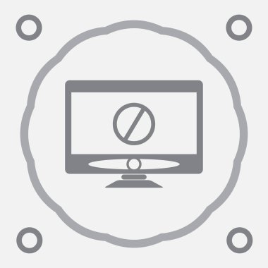 monitör web vektör simgesi