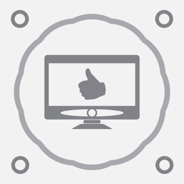 monitör web vektör simgesi