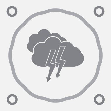 Bulut web simge vektör.