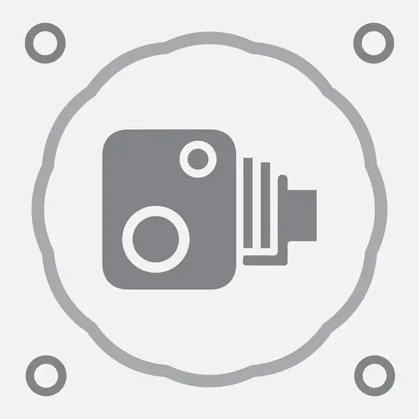 Веб-вектор фотоапарата піктограма вектора — стоковий вектор