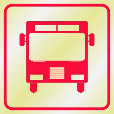 Gri okul otobüsü simgesi üzerinde arka izole. Modern basit düz kayıt. Seyahat, iş, Internet kavramı.