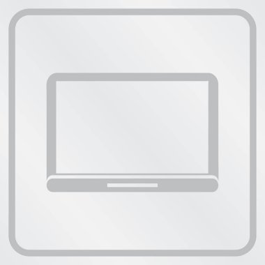 Vektör Laptop izole. Web tasarım stili