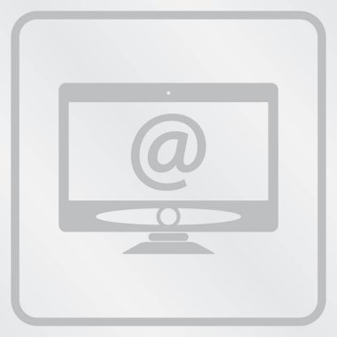 Monitör simgesini. Ekran simgesi. Web tasarım stili