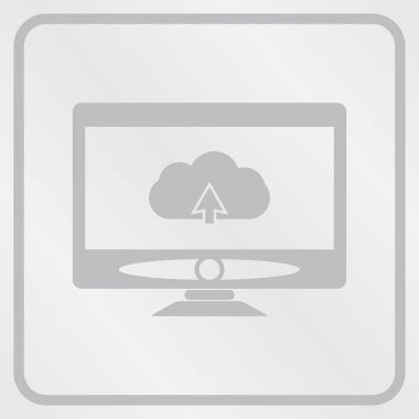 Monitör simgesini. Ekran simgesi. Web tasarım stili