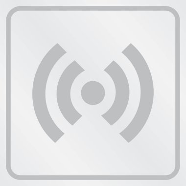 RSS simgesi düz stil ikonu. Vektör çizim