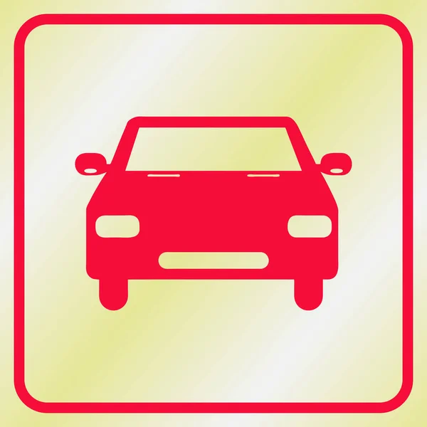 Het pictogram van de auto. Web designstijl. — Stockvector