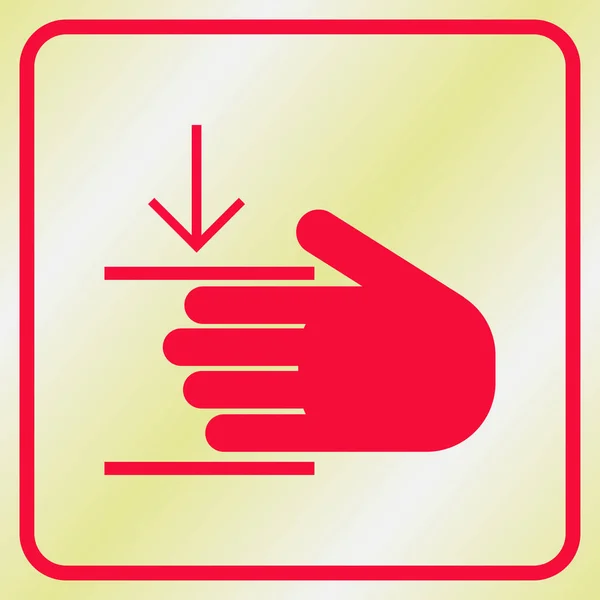 Icono mano. estilo de diseño web — Vector de stock