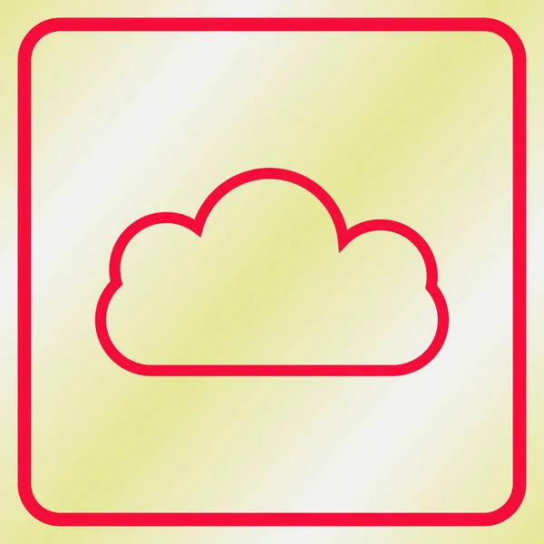 Nuvens. Vetor de nuvem. estilo web design — Vetor de Stock