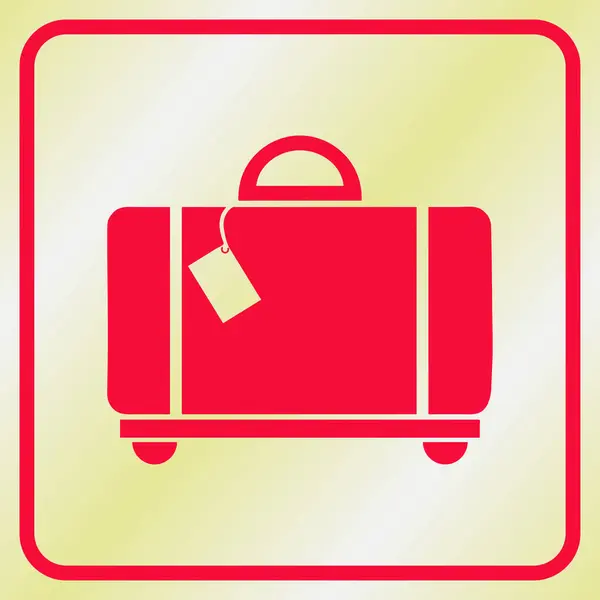 Icono del vector de equipaje. estilo de diseño web — Vector de stock
