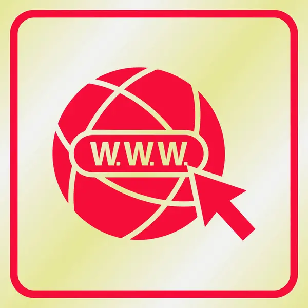 Globo. estilo web design — Vetor de Stock