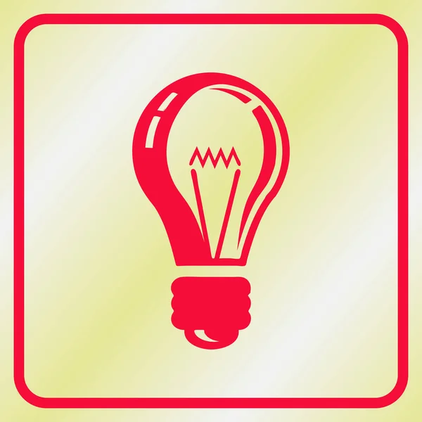 Light Bulb ikonen vektor. Web designstil — Stock vektor
