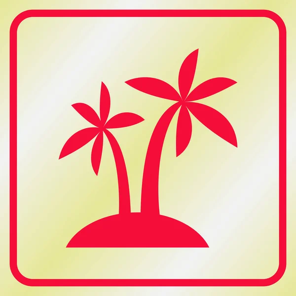Illustration vectorielle du palmier — Image vectorielle