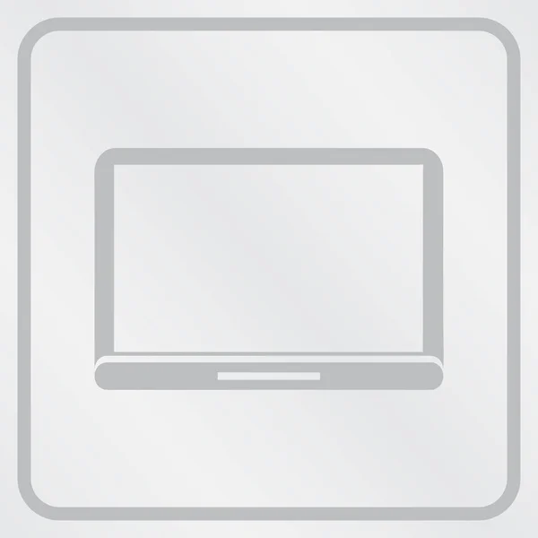 Laptop vettoriale isolato. stile web design — Vettoriale Stock