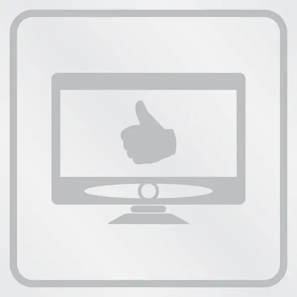Monitor icon. Screen icon. web design style — Stock Vector