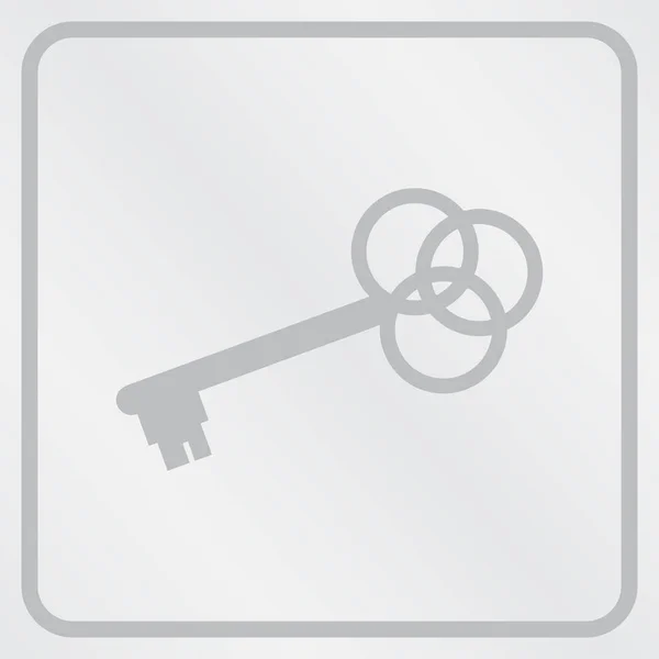 La llave. estilo de diseño web — Vector de stock