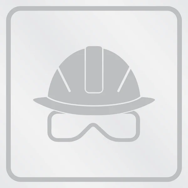 Icono del sombrero duro. estilo de diseño web — Vector de stock